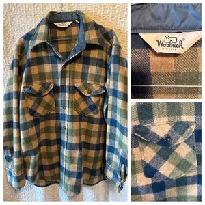Vintage Woolrich Button Up Shirt Jacket large
